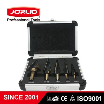 5pcs Cone Hole Cutter Taper Titanium Coated Step Drill Bit Metal Hex Core Metalworking
5pcs Cone Hole Cutter Taper Titanium Coated Step Drill Bit Metal Hex Core Metalworking