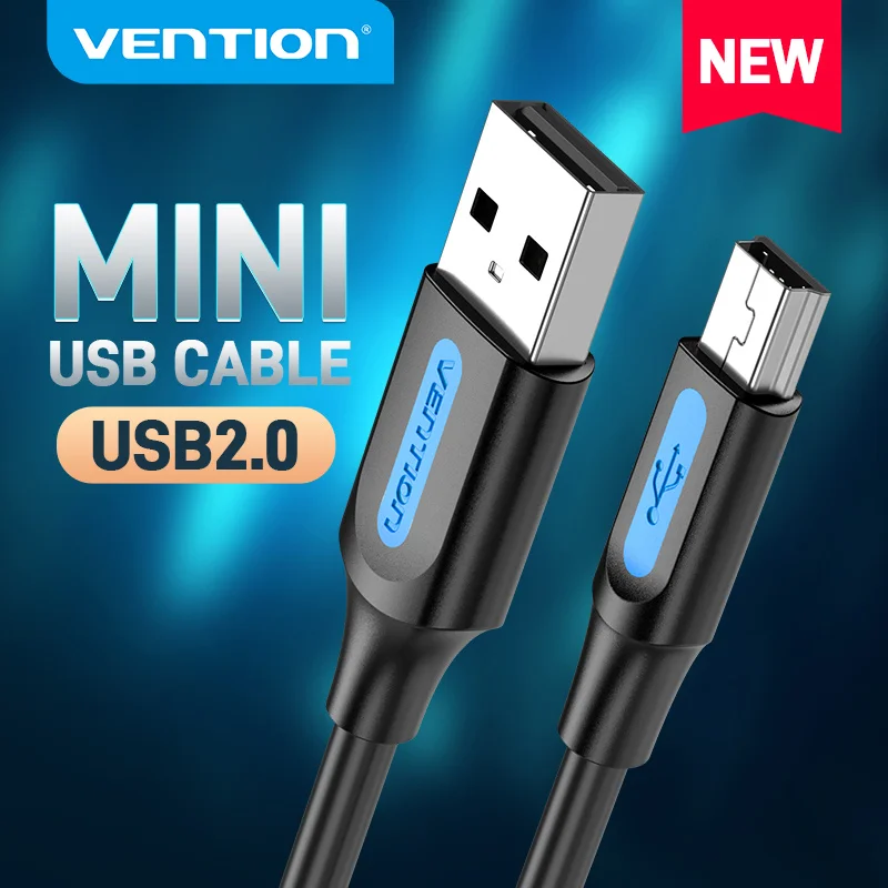 Vention Mini USB кабель 2 0 к для быстрой зарядки данных MP3 MP4 плеера автомобиля GPS цифровая камера HDD USB|cable for mp3|mini usb