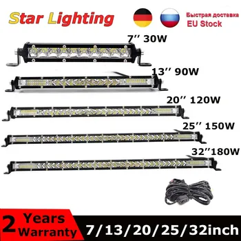 Super Slim 8D 7" 13'' 20" 25''32" LED Light Bar Spot Flood 30W 90W 120W 180W for 4X4 ATV SUV Offroad LED Work Light 12V 24V
Super Slim 8D 7" 13'' 20" 25''32" LED Light Bar Spot Flood 30W 90W 120W 180W for 4X4 ATV SUV Offroad LED Work Light 12V 24V