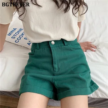 BGTEEVER All-match High Waist Crimping Women Denim Shorts Casual Shorts Jeans Female Summer Hot Shorts 2020 
BGTEEVER All-match High Waist Crimping Women Denim Shorts Casual Shorts Jeans Female Summer Hot Shorts 2020