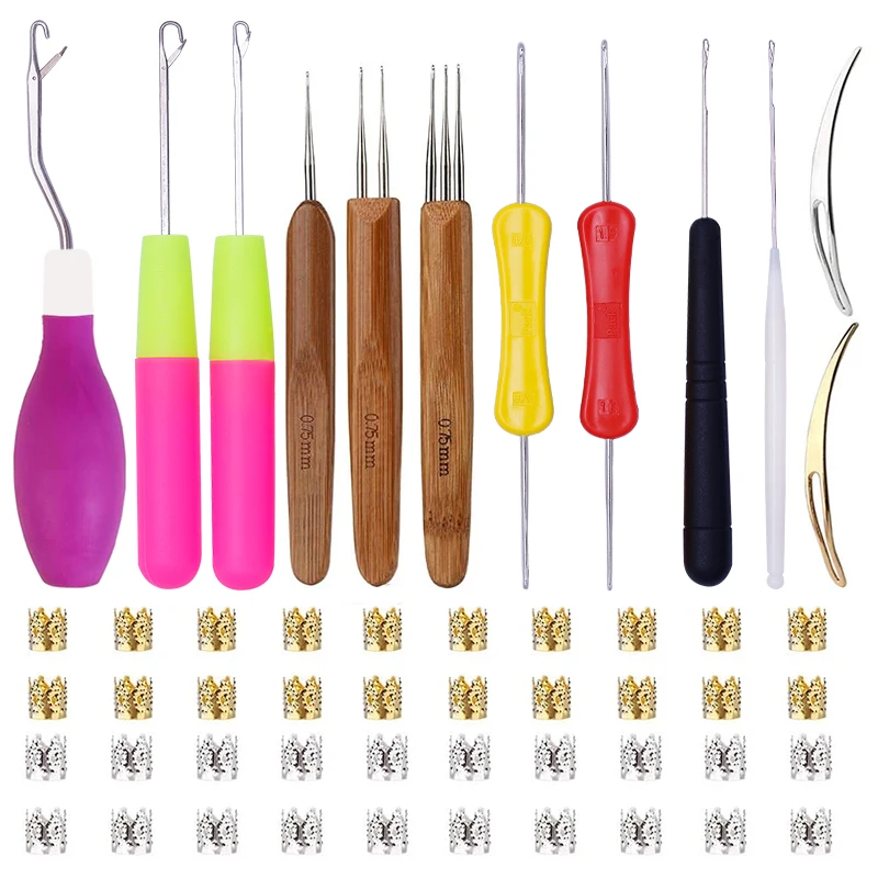 LMDZ 12 PCS Dreadlock Crochet Hook Set 40 PCS Dreadlocks Beads Tool Crochet Hooks for Braids Hair Decoration Accessories
LMDZ 12 PCS Dreadlock Crochet Hook Set 40 PCS Dreadlocks Beads Tool Crochet Hooks for Braids Hair Decoration Accessories