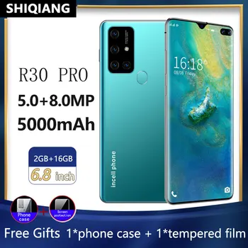 SOYES R30 Pro 6.8Inch Android Smartphones 2GB+16GB Curved Screen 5000mAh Mobile Phone Global Version Hexa Core Cell Phones
SOYES R30 Pro 6.8Inch Android Smartphones 2GB+16GB Curved Screen 5000mAh Mobile Phone Global Version Hexa Core Cell Phones