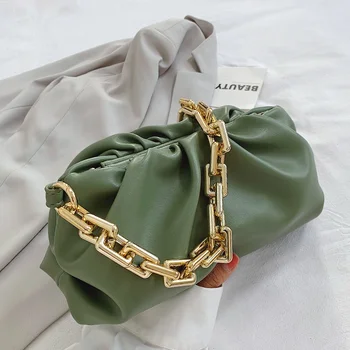 Thick Chain Shoulder Bag Luxury Handbag Women Bags Designer Leather Clutches Retro Cloud Pouch Bag Women Totes Bag Hand Purses
Thick Chain Shoulder Bag Luxury Handbag Women Bags Designer Leather Clutches Retro Cloud Pouch Bag Women Totes Bag Hand Purses