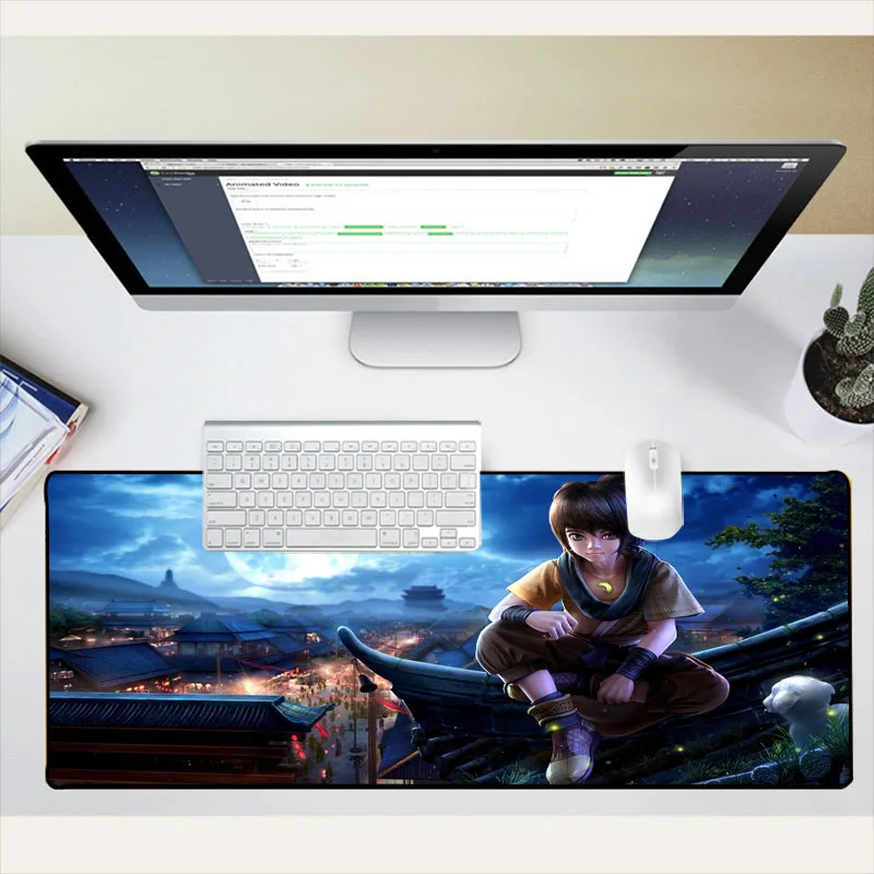 Yuzuoan cartoon game mouse pad natural rubber non-slip home computer Qin Shiming moon animated keyboard pad
Yuzuoan cartoon game mouse pad natural rubber non-slip home computer Qin Shiming moon animated keyboard pad