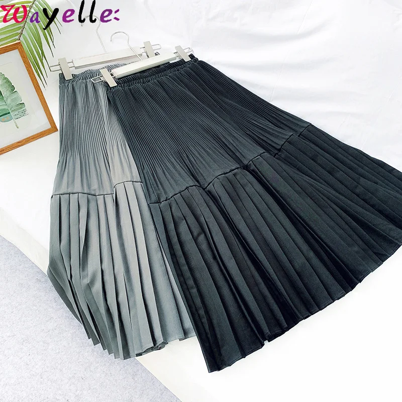 Black Pleated Skirt Women 2019 Autumn Winter Basic Midi Skirt Women Office Wear Skirt Retro Higyh Waist A-line Long Skirts Women
Black Pleated Skirt Women 2019 Autumn Winter Basic Midi Skirt Women Office Wear Skirt Retro Higyh Waist A-line Long Skirts Women