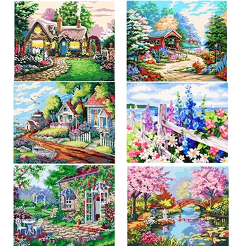 Paintmake Landscape DIY Painting By Numbers pastoral Oil Hand Painted On Canvas Unique For Home Decor Art Picture gifts 
Paintmake Landscape DIY Painting By Numbers pastoral Oil Hand Painted On Canvas Unique For Home Decor Art Picture gifts