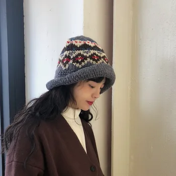 Japan's Ancient Wind Pattern All Hand Knitting Hat Children Winter Warm Edge Basin Hat Unisex Wool Warm Hat Womens Hats Ladies 
Japan's Ancient Wind Pattern All Hand Knitting Hat Children Winter Warm Edge Basin Hat Unisex Wool Warm Hat Womens Hats Ladies