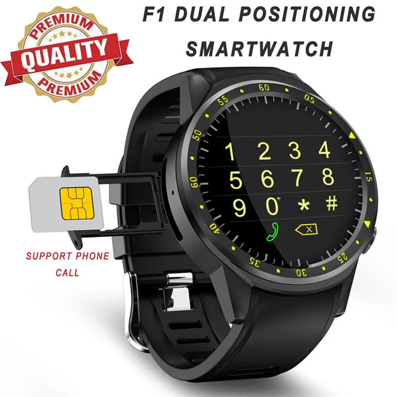 Sport Smartwatch F1 for Android IOS Dual Positioning Waterproof Watch Heart Rate Sleep Monitor Bracelet With SIM Card Slot
Sport Smartwatch F1 for Android IOS Dual Positioning Waterproof Watch Heart Rate Sleep Monitor Bracelet With SIM Card Slot