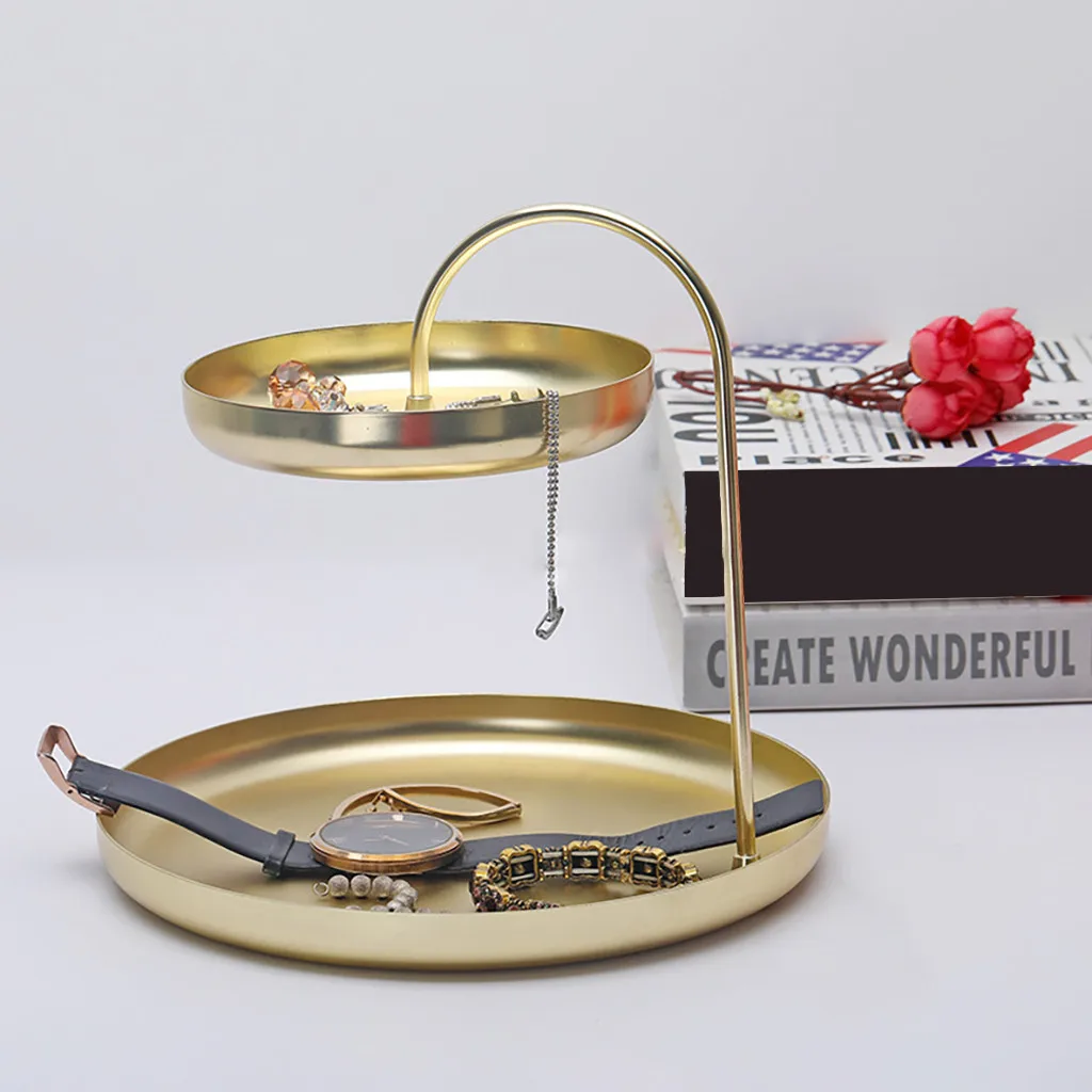 Large Jewelry Tray Double Gold Home Porch Key Tray Jewelry Decorative Storage Box Dressing Table Necklace Ring Earrings Case
Large Jewelry Tray Double Gold Home Porch Key Tray Jewelry Decorative Storage Box Dressing Table Necklace Ring Earrings Case