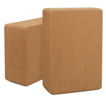 Yoga Block 2 Pack Natural Cork Yoga Brick Non Slip Foam Exercise Blocks Set to Support and Deepen Poses, Lightweight
Yoga Block 2 Pack Natural Cork Yoga Brick Non Slip Foam Exercise Blocks Set to Support and Deepen Poses, Lightweight