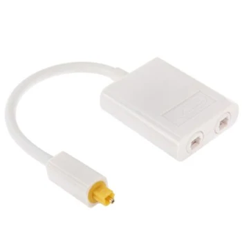 Pohiks 1pc White 1 to 2 Digital Optical Audio Splitter High Quality 24K Gold Connectors Adapter Cable For CD/DVD Player
Pohiks 1pc White 1 to 2 Digital Optical Audio Splitter High Quality 24K Gold Connectors Adapter Cable For CD/DVD Player