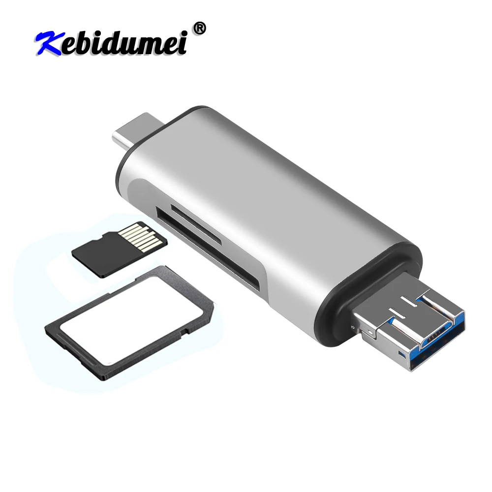 Kebidumei 5-in-1 Type C OTG SD Card Reader With USB Female Interface For PC USB 2.0 TF Memory Card Reader Adapter Computer
Kebidumei 5-in-1 Type C OTG SD Card Reader With USB Female Interface For PC USB 2.0 TF Memory Card Reader Adapter Computer