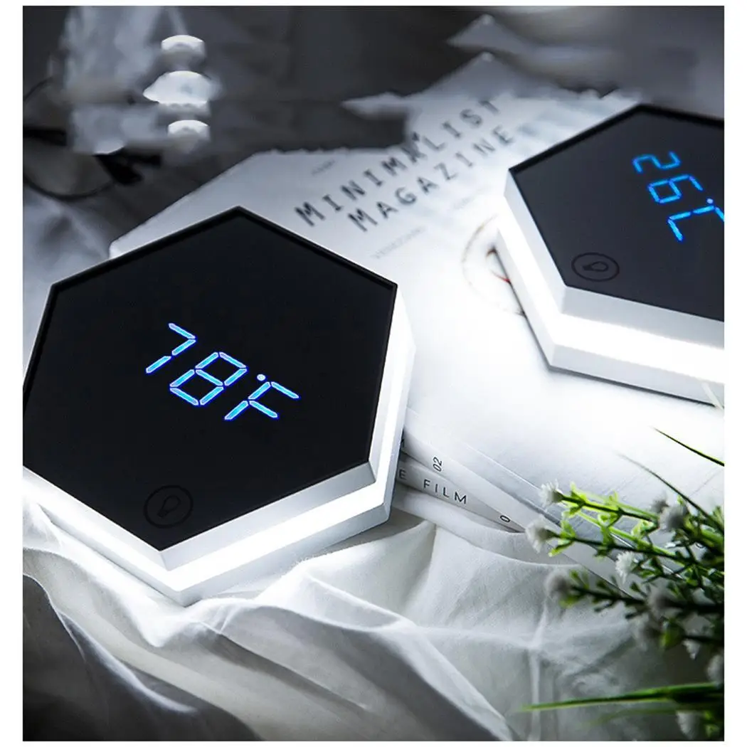 Creative LED Mirror Digital Alarm Clock Thermometer DC 5V 2000mAh Modern Night Lamp Home Desktop Clocks
Creative LED Mirror Digital Alarm Clock Thermometer DC 5V 2000mAh Modern Night Lamp Home Desktop Clocks
