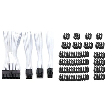 16Pcs PP Cable Comb/Clamp/Clip/Organizer/Dresser & 1set Basic Extension Cable Kit - 1Pc ATX 24Pin, 1Pc EPS 4+4Pin
16Pcs PP Cable Comb/Clamp/Clip/Organizer/Dresser & 1set Basic Extension Cable Kit - 1Pc ATX 24Pin, 1Pc EPS 4+4Pin