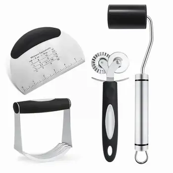 Kitchen Tools Set Pastry Scraper Dough Mixer Baking Pan Dough Rolling Pin Pizza Cutter Stainless Steel Baking Tools Set
Kitchen Tools Set Pastry Scraper Dough Mixer Baking Pan Dough Rolling Pin Pizza Cutter Stainless Steel Baking Tools Set