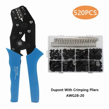 Dupont 2.54mm Pin Terminal Connectors With SN-01BM XH2.54 SM Plug Spring Clamp Crimping Tool Crimping Pliers AWG28-20520Pcs
Dupont 2.54mm Pin Terminal Connectors With SN-01BM XH2.54 SM Plug Spring Clamp Crimping Tool Crimping Pliers AWG28-20520Pcs