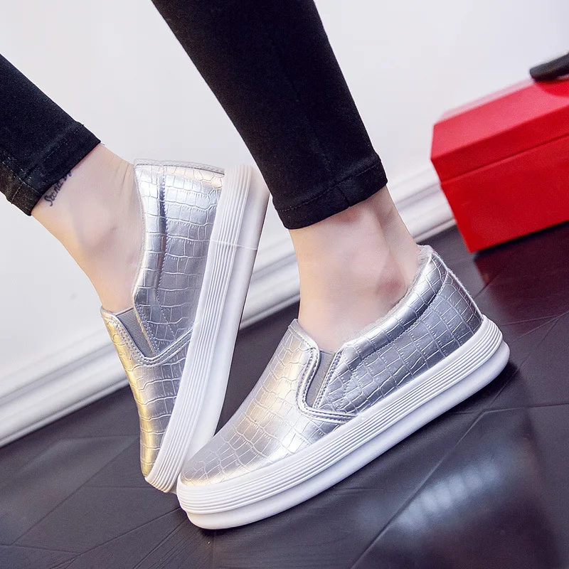 Autumn And Winter New Style Loafers Women's Korean-style Versatile Slip-on Loafers Fashion Simple Leather Platform Sneakers
Autumn And Winter New Style Loafers Women's Korean-style Versatile Slip-on Loafers Fashion Simple Leather Platform Sneakers
