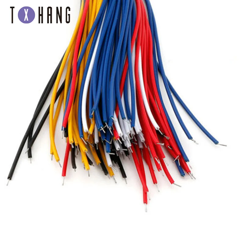 100pcs/Lot Tin-Plated Breadboard Jumper Cable Wire For Arduino Flexible 20CM Two Ends PVC Wire Electronic 5 Colors
100pcs/Lot Tin-Plated Breadboard Jumper Cable Wire For Arduino Flexible 20CM Two Ends PVC Wire Electronic 5 Colors