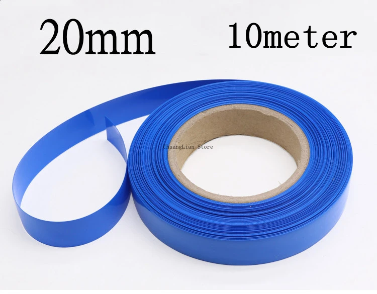 10M PVC Heat Shrink Tube 20mm Blue Multicolor Shrinkable Cable Sleeve Sheath Pack Cover for 18650 Lithium Battery Film Wrap
10M PVC Heat Shrink Tube 20mm Blue Multicolor Shrinkable Cable Sleeve Sheath Pack Cover for 18650 Lithium Battery Film Wrap