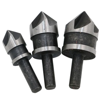 3pcs 5 Flute Countersink Drill Bit Set 90 Degree Chamfering Cutter For Wood Metal 12/16/19mm Debur Tool Set DT6
3pcs 5 Flute Countersink Drill Bit Set 90 Degree Chamfering Cutter For Wood Metal 12/16/19mm Debur Tool Set DT6