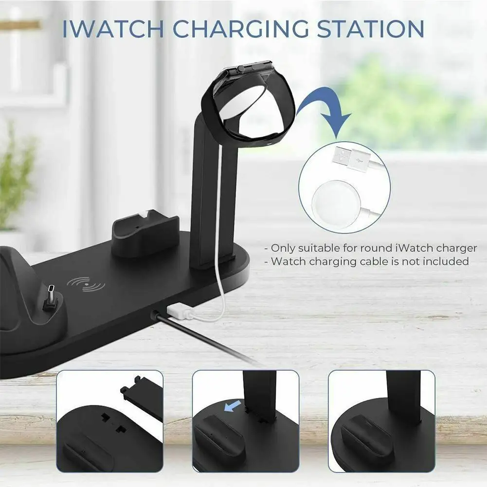 4 in 1 Wireless Charging Stand For 6 5 4 3 2 iPhone XS Charger Dock 10W Station Pro XR Fast 8 Airpods 11 X Qi M0Q9
4 in 1 Wireless Charging Stand For 6 5 4 3 2 iPhone XS Charger Dock 10W Station Pro XR Fast 8 Airpods 11 X Qi M0Q9