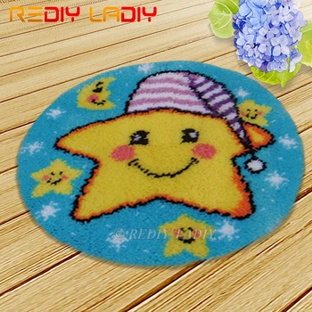 Latch Hook Kit Make Your Own Rug Star with Hat Tapestry Crochet Cushion Mat DIY Carpet Rug Set Pre-Printed Canvas Hobby & Crafts
Latch Hook Kit Make Your Own Rug Star with Hat Tapestry Crochet Cushion Mat DIY Carpet Rug Set Pre-Printed Canvas Hobby & Crafts