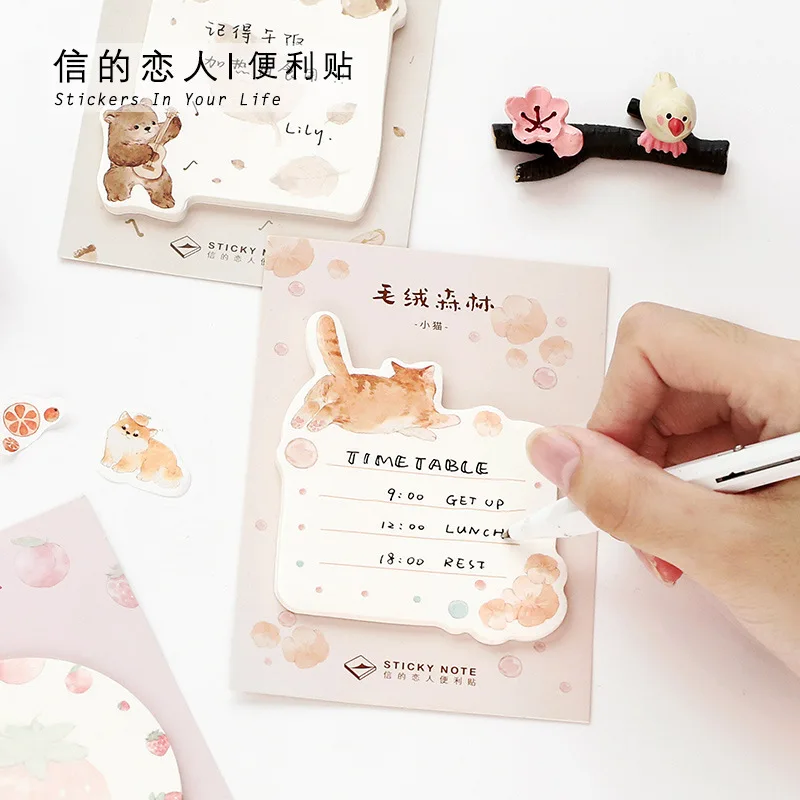 1 set/lot Memo Pads Sticky Notes Plush forest diary Scrapbooking Stickers Office School stationery Notepad
1 set/lot Memo Pads Sticky Notes Plush forest diary Scrapbooking Stickers Office School stationery Notepad