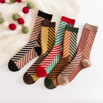 New Colorful Striped Women Socks Cozy Warm Autumn Winter Socks Cotton Breathable Girls Casual Harajuku Sock Hosiery
New Colorful Striped Women Socks Cozy Warm Autumn Winter Socks Cotton Breathable Girls Casual Harajuku Sock Hosiery