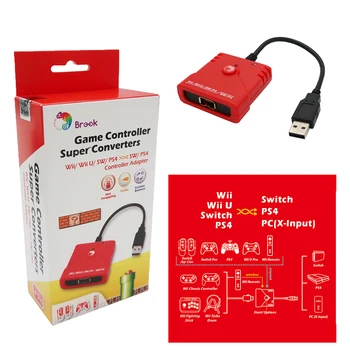 Brook Super Converter for Wii/Wii U for Nintend Switch for PS4 Game Controller to For Nintend Switch/PS4/PC (X-Input) ZPPA00G
Brook Super Converter for Wii/Wii U for Nintend Switch for PS4 Game Controller to For Nintend Switch/PS4/PC (X-Input) ZPPA00G