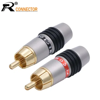 20Pcs/10Pair High quality Gold Plated RCA Connector RCA male plug adapter Video/Audio Wire Connector Support 6mm Cable black&red
20Pcs/10Pair High quality Gold Plated RCA Connector RCA male plug adapter Video/Audio Wire Connector Support 6mm Cable black&red