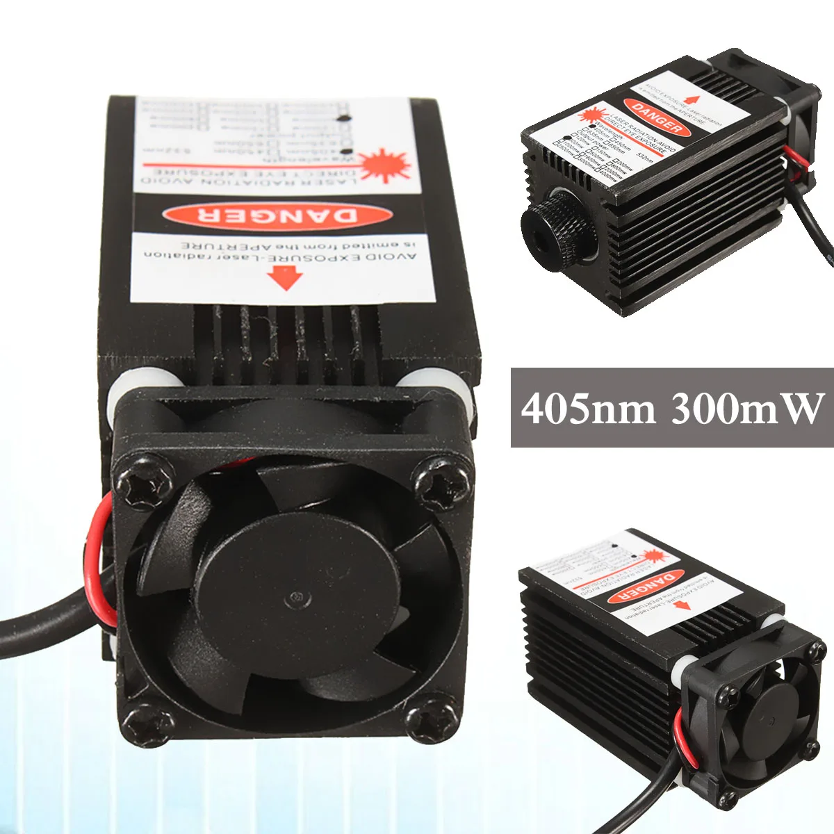 300mW 405nm Focusable Blue Violet Laser Module DIY Mini Desktop Laser Head Engraving Module For Engraver Printer/Cutter Machine