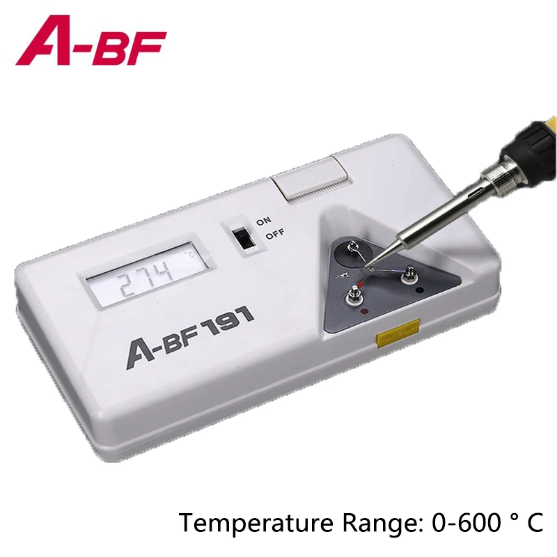 A-BF 191 Electric Iron Thermometer Detector Soldering Iron LCD Digital Display Temperature Tester Instruments Sensors
A-BF 191 Electric Iron Thermometer Detector Soldering Iron LCD Digital Display Temperature Tester Instruments Sensors