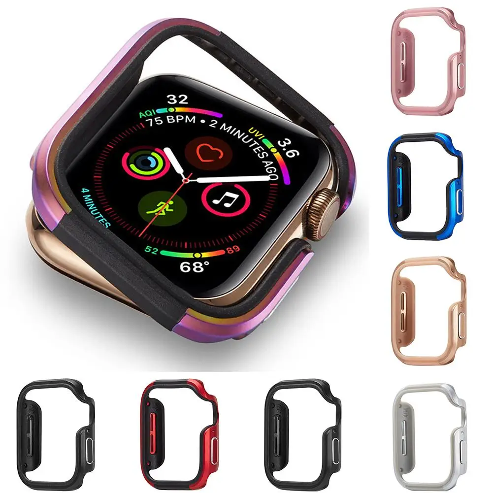 Metal TPU Smart Watch Protective Case Bumper Frame Shockproof Cover Fits for iWatch 5 Shockproof Easy to Install Durable Solid C
Metal TPU Smart Watch Protective Case Bumper Frame Shockproof Cover Fits for iWatch 5 Shockproof Easy to Install Durable Solid C
