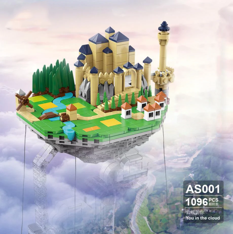 Game anime scene Floating island building block model Anti gravity Balanced suspension frame bricks educational toys collection
Game anime scene Floating island building block model Anti gravity Balanced suspension frame bricks educational toys collection
