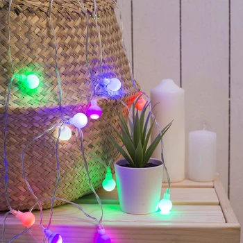 Garland "Thread" 3 m with attachments "Balls", IP20, transparent thread, 20 LED, multi glow, fixing, 3 x AA
Garland "Thread" 3 m with attachments "Balls", IP20, transparent thread, 20 LED, multi glow, fixing, 3 x AA
