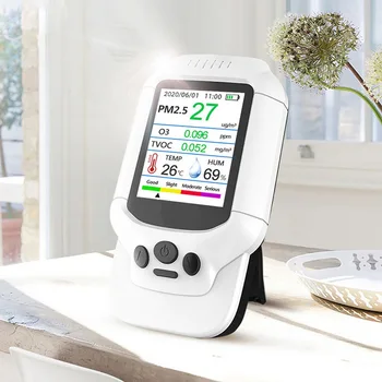 Portable seven-in-one ozone meter O3 0-5ppm range rapid detector multiple gas monitor air quality TVOC PM2.5 analyzer sensor
Portable seven-in-one ozone meter O3 0-5ppm range rapid detector multiple gas monitor air quality TVOC PM2.5 analyzer sensor