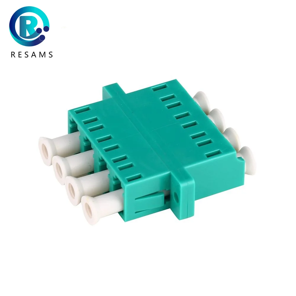 Resams Made In China Factory Direct Sale The High Quality LC APC Quadruple Type Fiber Optic Adapter Low Loss Transfer Flange 
Resams Made In China Factory Direct Sale The High Quality LC APC Quadruple Type Fiber Optic Adapter Low Loss Transfer Flange