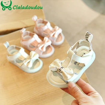 11.5-15.5cm Bowtie Princess Dress Up Shoes Strap Sandalia Infantil Kids Slide Children Sandals Anti-slip Summer Shoes 0-3Years 
11.5-15.5cm Bowtie Princess Dress Up Shoes Strap Sandalia Infantil Kids Slide Children Sandals Anti-slip Summer Shoes 0-3Years