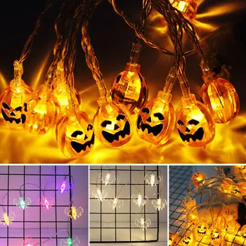 1.5 Meter 10LED Pumpkin/Skull/Bat Copper Wire Fairy String Lights Halloween Decor Outdoor Indoor Decoration Battery Powered Lamp
1.5 Meter 10LED Pumpkin/Skull/Bat Copper Wire Fairy String Lights Halloween Decor Outdoor Indoor Decoration Battery Powered Lamp