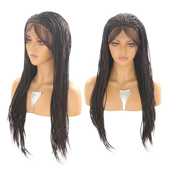 Charisma Dark Brown Long Micro Braids Synthetic Lace Front Wig for Women Heat Resistant Box Braided Wig with Baby Hair
Charisma Dark Brown Long Micro Braids Synthetic Lace Front Wig for Women Heat Resistant Box Braided Wig with Baby Hair