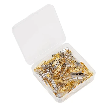 100x Brooch Bar Safety Pins Catch Findings Silver Gold Plated Badge Fastener
100x Brooch Bar Safety Pins Catch Findings Silver Gold Plated Badge Fastener