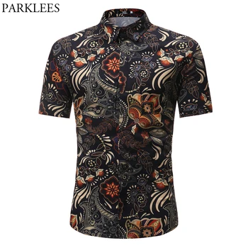 Stylish Paisley Shirt Men Brand Design Retro Vintage Style Dress Shirts Mens Short Sleeve Party Casual Social Shirt Male Chemise
Stylish Paisley Shirt Men Brand Design Retro Vintage Style Dress Shirts Mens Short Sleeve Party Casual Social Shirt Male Chemise