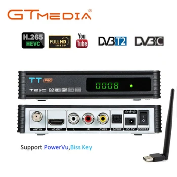 GTMEDIA TT Pro HD DVB-T/T2 Decoder Terrestrial TV Decoder Cable TV Receiver USB H.265 HEVC 1080P Full HD PVR
GTMEDIA TT Pro HD DVB-T/T2 Decoder Terrestrial TV Decoder Cable TV Receiver USB H.265 HEVC 1080P Full HD PVR
