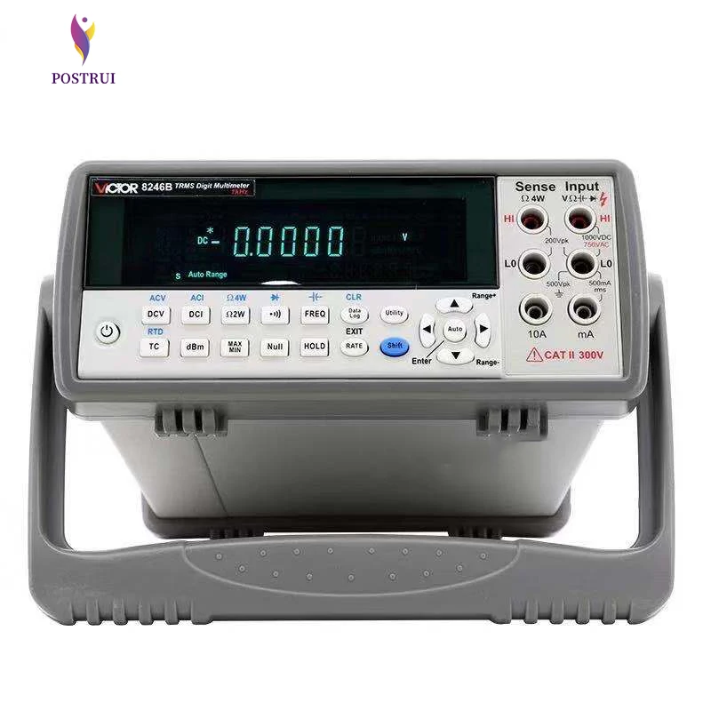 VC8246B Desktop Digital Multimeter 4-1/2 Bit VFD Display Autoranging Digital Multimeter Bench Top Multimeter 110V-220V 20Hz~1KHz
VC8246B Desktop Digital Multimeter 4-1/2 Bit VFD Display Autoranging Digital Multimeter Bench Top Multimeter 110V-220V 20Hz~1KHz