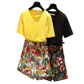 Women Summer Beach Sport tracketsuit Large Plus Size T Shirt+Print Short 2 Piece Set Sexy Top And Pant Fashion Sportwear Big Set
Women Summer Beach Sport tracketsuit Large Plus Size T Shirt+Print Short 2 Piece Set Sexy Top And Pant Fashion Sportwear Big Set