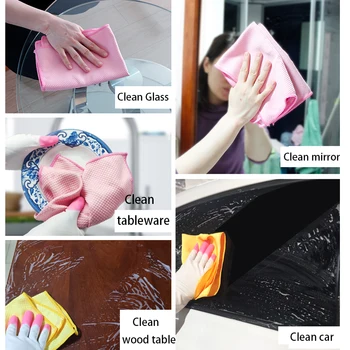 30 x 40cm Soft Microfiber Cleaning Towel Kitchen Absorbable Glass Window Cleaning Cloth Car Dish Towel Dust Clean Scouring cloth
30 x 40cm Soft Microfiber Cleaning Towel Kitchen Absorbable Glass Window Cleaning Cloth Car Dish Towel Dust Clean Scouring cloth