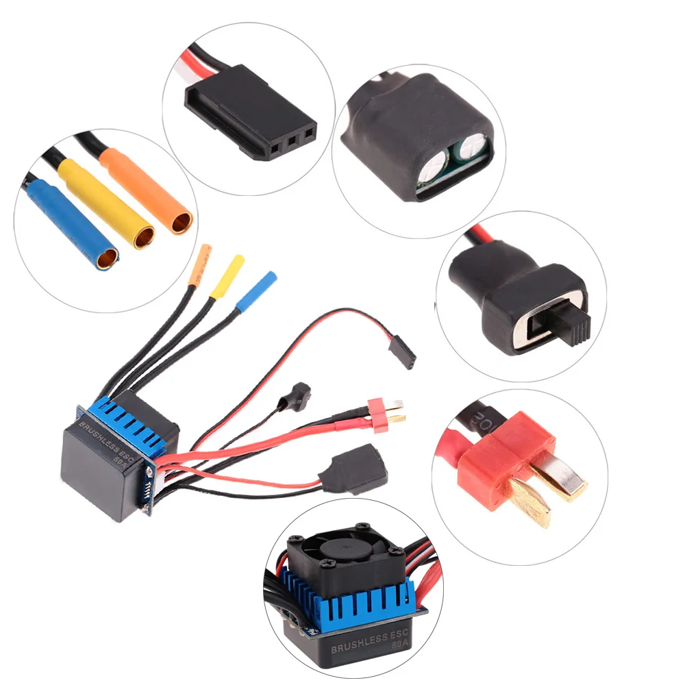 Sensorless Brushless Motor 3650 3100KV/4P with 60A Brushless ESC ESC Electronic Speed Controller for 1/10 RC Car Truck
Sensorless Brushless Motor 3650 3100KV/4P with 60A Brushless ESC ESC Electronic Speed Controller for 1/10 RC Car Truck