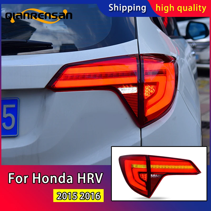 Car Styling Dynamic Turn Signal Tail Lights For Honda HRV HR-V 2015 2016 Taillight LED Tail Light Rear Lamp Drive+Brake+Signal
Car Styling Dynamic Turn Signal Tail Lights For Honda HRV HR-V 2015 2016 Taillight LED Tail Light Rear Lamp Drive+Brake+Signal