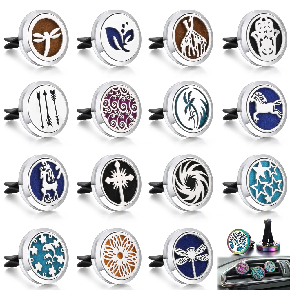 New Car Air Freshener Auto Outlet Perfume 316L Stainless Steel Car Perfume Diffuser Clip Magnet Diffuser Solid Perfume Diffusers
New Car Air Freshener Auto Outlet Perfume 316L Stainless Steel Car Perfume Diffuser Clip Magnet Diffuser Solid Perfume Diffusers