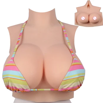 Silicone Breast Crossdresser High Collar Fake Boobs Half Body Breast Enhancer with Bloodshot Ajusen for Mastectomy Transgender 
Silicone Breast Crossdresser High Collar Fake Boobs Half Body Breast Enhancer with Bloodshot Ajusen for Mastectomy Transgender